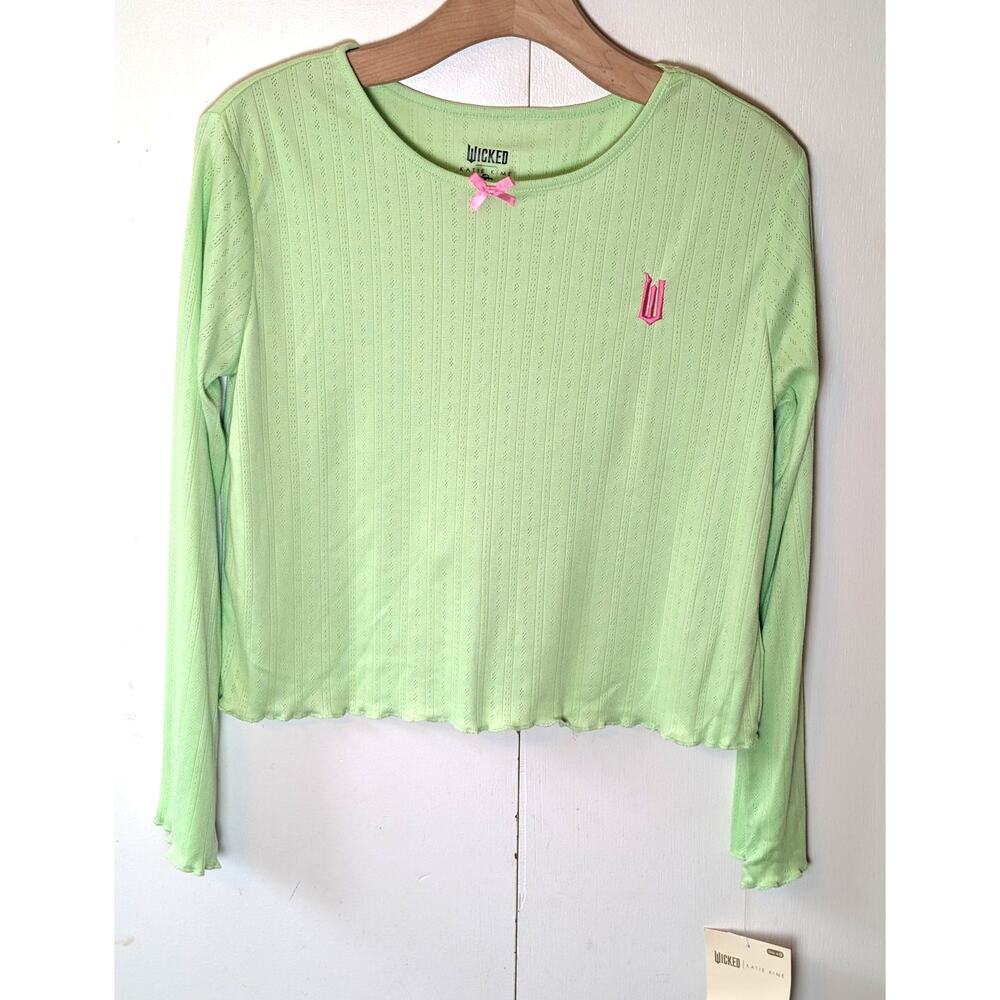 Wicked Girls Long Sleeve Green Top XL 14/16